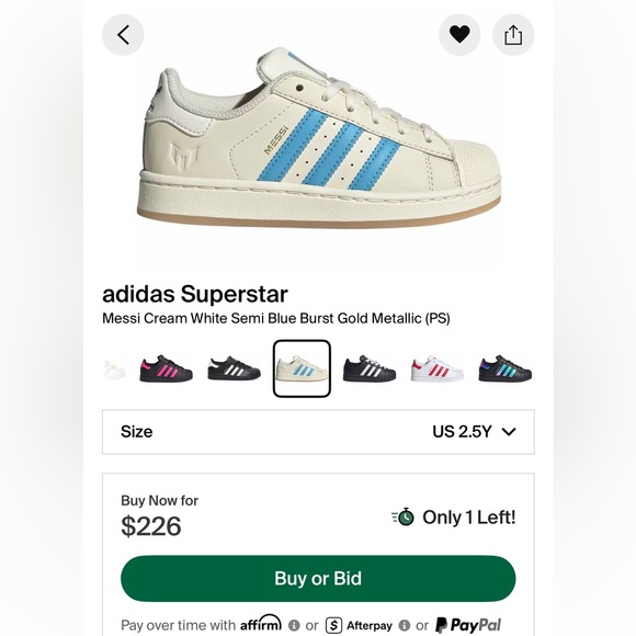 Adidas superstar
messi
Brand new - Picture 13 of 13